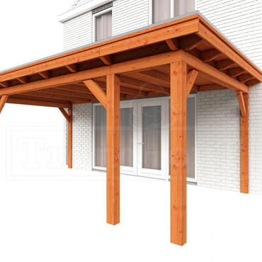 Aanbouwveranda Lucca 6250x3900x2600mm (bxdxh)