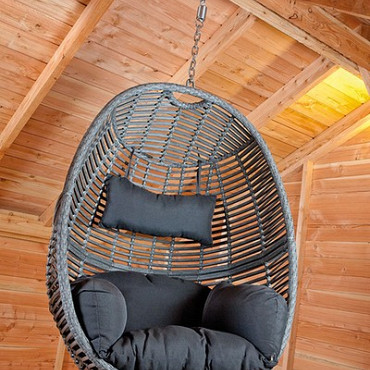 Cocoon hangstoel Pisa wicker - TIJDELIJK NIET LEVERBAAR