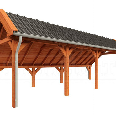 Kapschuur de Hoeve XL 8850x3800x3450mm (bxdxh) rechts