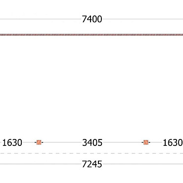 Aanbouwveranda Ancona 7400x3900x2600mm (bxdxh)