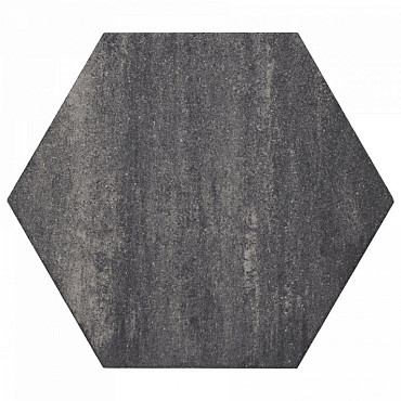 Soft Comfort Zeskanttegel 60/52,5x30x4cm Grijs/Zwart