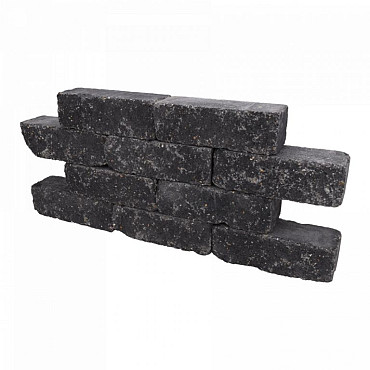 Catrock Getrommeld stapelblok 31x11,5x10cm Nero