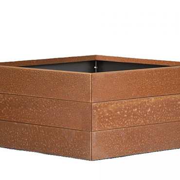 Bloembak Modulair - 60x60x42 cm Corten