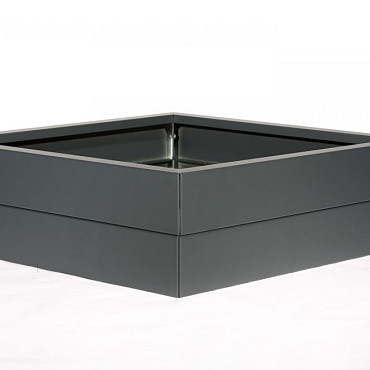 Bloembak Modulair - 90x90x28 cm Antraciet