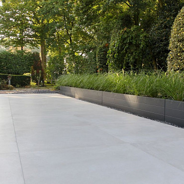 Bloembak Modulair Antraciet (RAL7016) fijnstructuur 120x30x56cm