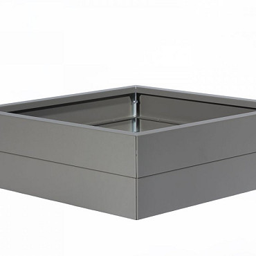 Bloembak Modulair Taupe fijnstructuur 120x120x28cm