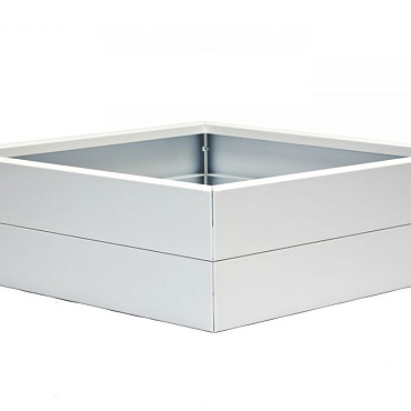 Bloembak Modulair - 120x120x28 cm Wit