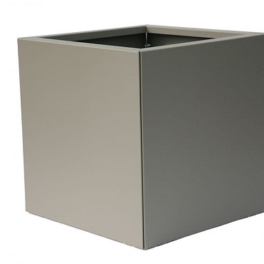 Bloembak vlak - Taupe fjinstructuur 60x60x60cm