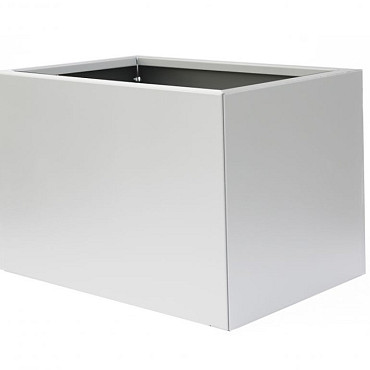 Bloembak vlak - Wit (RAL9016) fijnstructuur 60x90x60cm