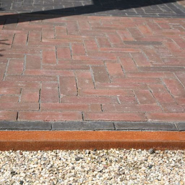 U-profiel Cortenstaal gelijkzijdig opsluitband 5cm 300x5,1x5,1x5,4cm