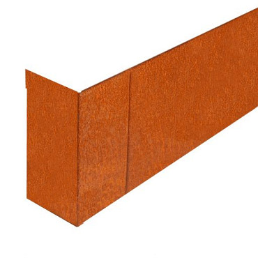 Border Hoekstuk inwendig 15x56x15 Corten