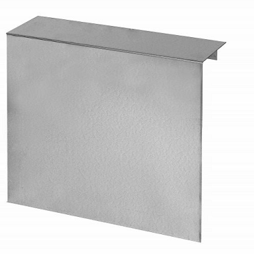 Overzetstuk muurelement Verzinkt Staal recht 150x45x12,8cm