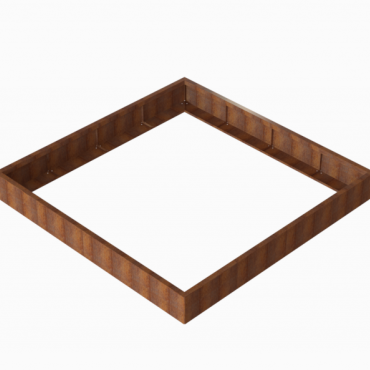 Bloembak Module+ 240x240x28cm | Corten