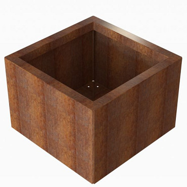 Bloembak Module+ 60x60x42cm | Corten