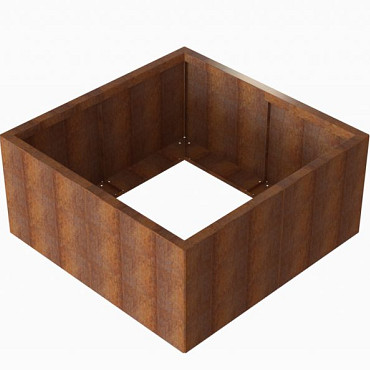 Bloembak Module+ 120x120x56cm | Corten