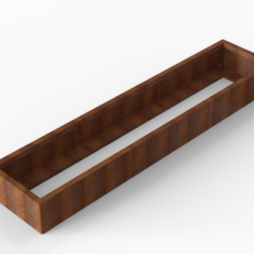 Bloembak Module+ 60x270x28cm | Corten
