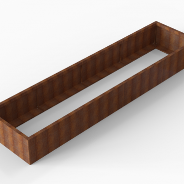 Bloembak Module+ 90x360x42cm | Corten