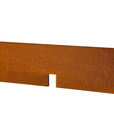 Kantopsluiting Cortenstaal Double 300cm x 10cm