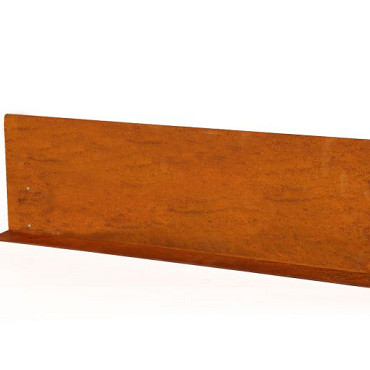 Kantopsluiting Cortenstaal Stroke (flg) 300cm x 16,5cm