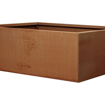 Bloembak vlak - 120x150x40 cm Corten