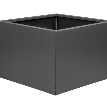 Bloembak vlak - 60x60x40 cm Antraciet