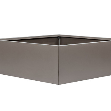 Bloembak vlak - 120x120x40 cm Taupe