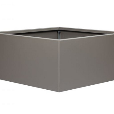Bloembak vlak - 90x90x40 cm Taupe