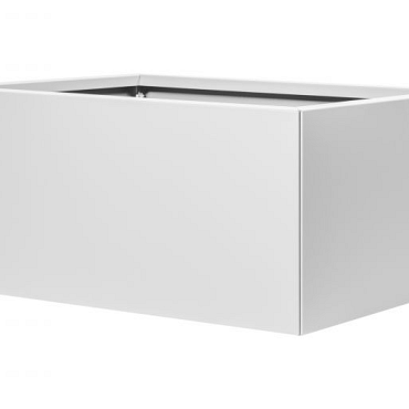 Bloembak vlak - 60x90x40 cm Wit