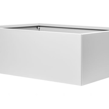 Bloembak vlak - 90x300x40 cm Wit