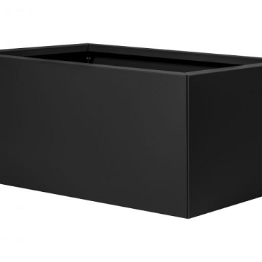 Bloembak vlak - 60x90x40 cm Grafiet zwart