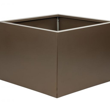Bloembak vlak - 60x60x40 cm Supra bruin