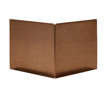 Uitwendige hoek Kantopsluiting Single & Single flex 10 cm - Corten