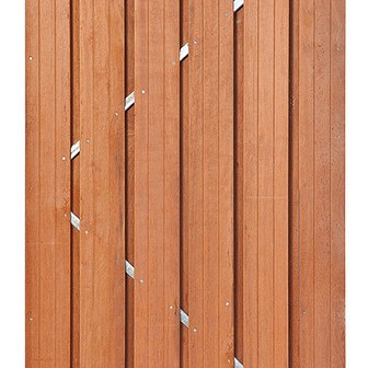 Tuindeur Privacy 100x195cm hardhout recht (incl. rvs slot)