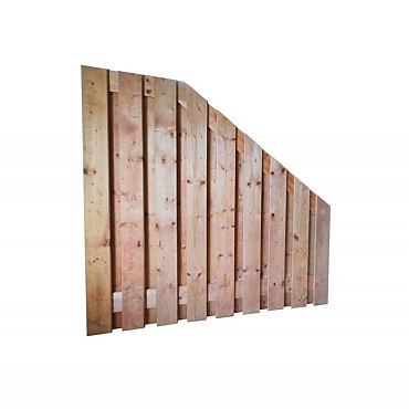 Redvision geschaafd plankenscherm 19-planks 16mm 180x180/90cm verticaal geïmpregneerd