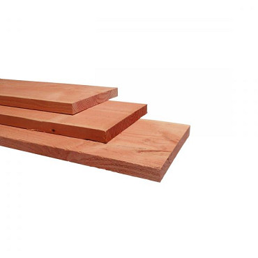 Douglas fijnbezaagde Plank 3,2x20x300cm groen geïmpregneerd