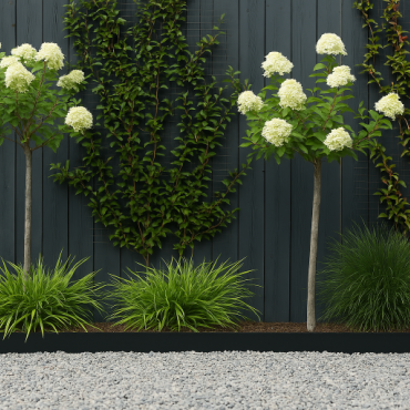 Kantopsluiting Single 300x16.5 cm - Grafiet zwart RAL 9011