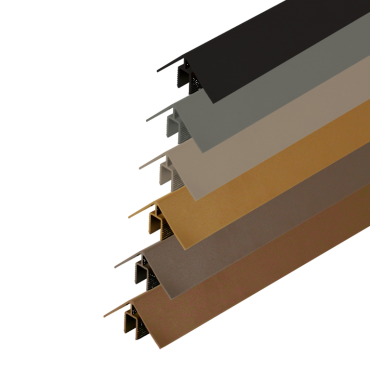 Klikprofiel Hoek| WEO®35-60  | Aluminium | Teak L-300cm 50x50mm