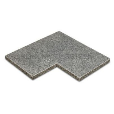 Afdekplaat-Vijverrand Graniet Antraciet G654 50/30x50x3cm hoekstuk MF