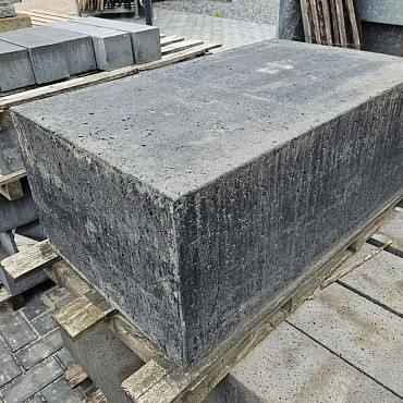 Artistone Oud Hollands zitelement recht 100x60x40cm zwart behandeld | OP=OP