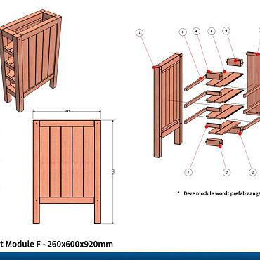 Buitenkeuken Buffet Module F | Wijnkast