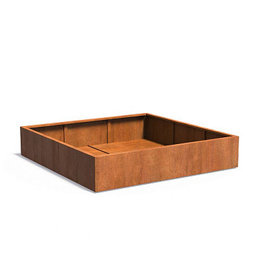CARREZ met bodem 2000x2000x400mm Corten (CA1.3)