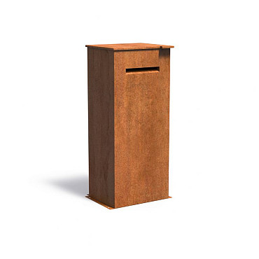 Pakketbrievenbus Corten - CASE 500x400x1200 (PCC1.2)