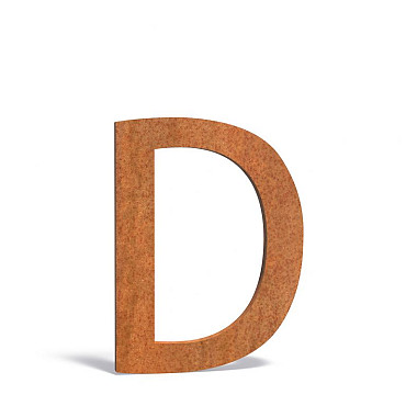 Huisletter 70x5x90mm Corten 5mm (D Corten)