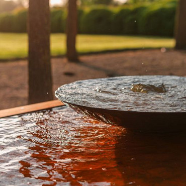 Corten Watertafel MET 4 SCHALEN 5000x1000x400mm Corten 3mm (CBS2 (4 schaals))