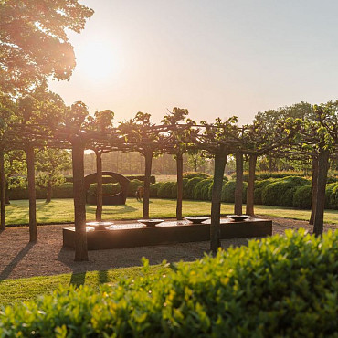 Corten Watertafel MET 4 SCHALEN 5000x1000x400mm Corten 3mm (CBS2 (4 schaals))