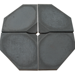 Parasoltegel 40x40x6cm zwart beton