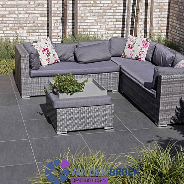 Keramische tegel Cerasun ardesia Nero 60x60x4cm
