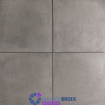 Keramische tegel 60x60x2cm Malaga Cemento grijs (bij afname vol pak)