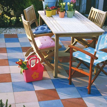Tegel 30x30x4,5cm rood