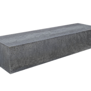 Oud Hollands zitelement (recht) 200x60x40cm grijs